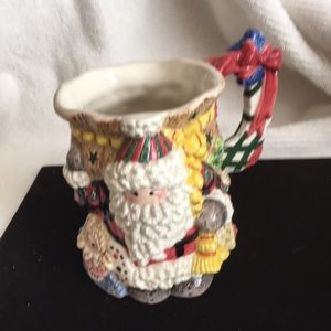 Fitz & Floyd Santa mug - Santa carrying toy bag